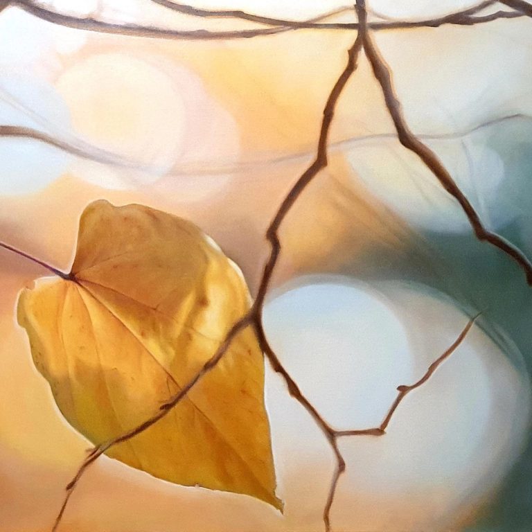 Jeannine Rücker 2021, "Herbst", Auftragsarbeit, 70 x 100 cm, Öl auf Leinwand, Ölmalerei, Kunst, Natur, Herbst